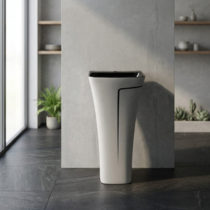 Modern One Piece Ceramic Toilet Bowl With Glossy Matte Color Finish Floor Mount Sanitary Ware For Bathroom WC Set - Product Image 3