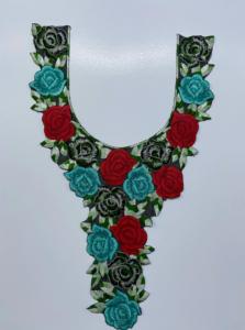 Designer Embroidery Sew-On Neck Anarkali Kurti Long Ethnic Gown Style Dress with <b>Tissue</b> Fabric Sequins for <b>Weddings</b> Festivals - Product Image 5