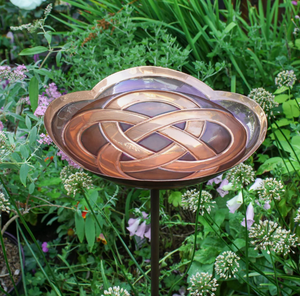Nouveauté : Bac à oiseaux en cuivre antique vintage en forme de fleur, décoration de jardin extérieur, mangeoire à oiseaux - Product Image 6