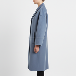 Men's Long Overcoat Blue <b>Waterproof</b> Custom OEM Wholesale - Product Image 4