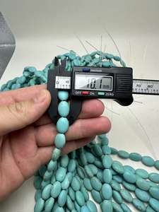 Wholesale LGJ Brand <b>Turquoise</b> Loose Oval Shape <b>Beads</b> Model LGJHC012 Box Packed From Inner Mongolia for Jewelry Making - Product Image 3