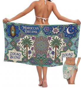 Sarong Polynésien Imprimé Personnalisé, Paréo Hawaïen Léger, Vêtement de Plage Tropique, Fabricant OEM ODM - Product Image 5