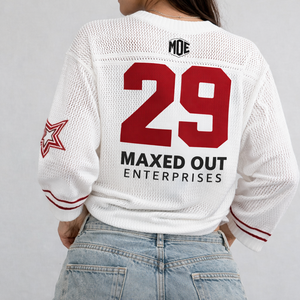 Maillot de football américain court en maille pour femme, personnalisable avec logo, vêtement de sport respirant, pull sportif, fabricant OEM - Product Image 5