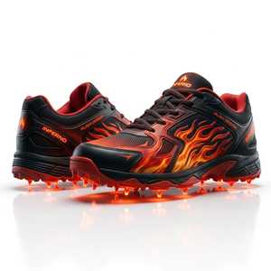 Zapatos de Cricket de Doble Costura de Alta Calidad con Diseño de Suela Metálica Antideslizante, Personalizables para Entrenamiento de Cricket - Product Image 2