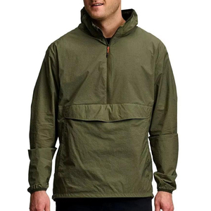 Bulk Windbreaker Anorak <b>Jacket</b> Men Custom Logo <b>Waterproof</b> Lightweight Full Zip Training Hoodie Outdoor <b>Jackets</b> - Product Image 1