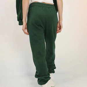 Pantalones de chándal unisex vintage personalizados al por mayor para mujer, de color liso, con cordones gruesos, estilo lavado - Product Image 3
