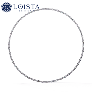 Joyería de Diamantes Cultivados en Laboratorio de Lujo en Oro, Certificado IGI, Corte Ovalado y Redondo, Precio de Fábrica, Buena Calidad, Collar Personalizado - Product Image 1