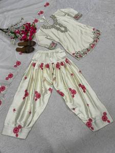 Nouvelle tenue de soirée et de mariage moderne de créateur, Salwar Kameez en satin brodé, séchage rapide, toutes saisons - Product Image 5