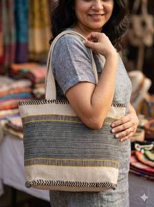 Sac à main élégant et tendance en raphia tressé, sac fourre-tout en rotin de qualité supérieure, sacs en paille avec accents de perles et de diamants de luxe – Un accessoire de mode incontournable - Product Image 3