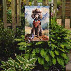 Caniche multicolore Cowboy Welcome Garden Flag Mailbox Banner Décorative Yard Banner for Patio Artwork Flower Beds Size Yard Lawn Signs - Product Image 2