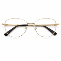 Monture de lunettes œil-de-chat personnalisable 53 17 135 en métal avec strass, vente en gros directe usine