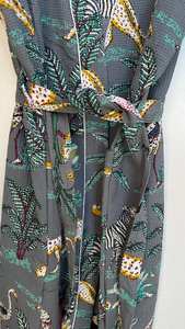 Bata Kimono de Algodón con Estampado Floral, Bata de Spa, Suave y Absorbente, Corte Holgado, Ropa para el Hogar - Product Image 4