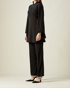 Wholesale Dubai Black <b>Kaftan</b> for Women Hand Work <b>Kaftan</b> Traditional Islamic Clothing and Accessory Designed for Muslims - Product Image 2