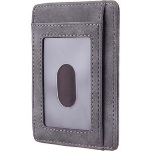 Medium Size Minimalist Leather <b>RFID</b> <b>Blocking</b> Slim <b>Wallet</b> with Front Pocket-Front Pocket - Product Image 3