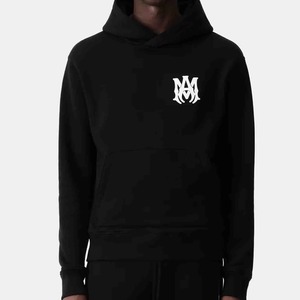 เสื้อฮู้ดซิปผู้ชายผ้าฟลีซพิมพ์ลายปักโลโก้สั่งทำขายส่งสำหรับฤดูหนาว น้ำหนักเบา สีดำ สำหรับผู้ใหญ่ - Product Image 2