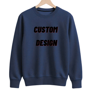 Sweat-shirt imprimé personnalisé à col rond en coton molletonné pour homme, manches longues, jersey décontracté - Product Image 2