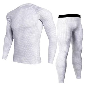 Factory-Made Compression Suit 2026 New Design Winter Streetwear Solid Compression Suit Sets - Product Image 2