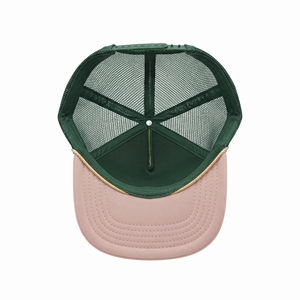 Gorra de Béisbol Verde y Rosa con Malla y Letra de Chenilla, Visera Curva, Venta al Por Mayor, Logotipo Personalizado, Alta Calidad, OEM, ODM, MOQ Bajo, Unisex, Casual - Product Image 5