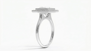 Anillo de Compromiso con Diamante Corte Princesa para Mujer, Diamante Clásico Cultivado en Laboratorio - Product Image 5