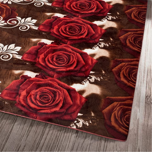 Tapis en polyester gaufré anti-allergie Shufu, doux et lisse, design moderne, antidérapant, à poils moyens, pour nettoyage à l'aspirateur à domicile - Product Image 2