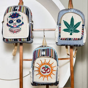 Nuevo diseño de mochilas de cáñamo ecológicas al aire libre al por mayor personalizado senderismo gran capacidad mochila de viaje informal mochila para ordenador portátil - Product Image 4