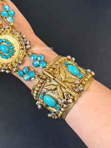 Juego de gargantilla y aretes de joyería afgana, hechos a mano, de alta calidad, con un hermoso collar para mujeres, OEM por AA IMPEX - Product Image 3