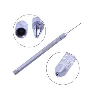 Professional Stainless Steel Hair Extension Loop <b>Needle</b> Pulling Hook and Threader Wire <b>Beads</b> Device Tool Micro Links Hair Kit - Product Image 1