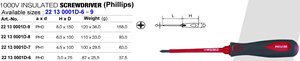 Tournevis isolé 1000V avec norme VDE - Product Image 3