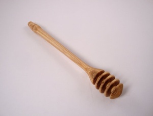 Palitos de madera al por mayor personalizados para mezclar miel, dispensar y rociar miel de tarros. - Product Image 4