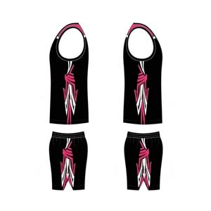 Ensemble d'uniformes de basketball pour hommes en tissu mesh 100 % polyester, respirant, séchage rapide, léger, manches courtes, personnalisable, marque - Product Image 4