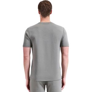 Camiseta de Cuello Redondo para Hombre con Logotipo Personalizado al por Mayor, Camiseta Informal Gris de Manga Corta de Algodón, Ropa Deportiva para Fitness - Product Image 2