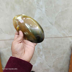 Bol ovale en corne de taureau poli à la main, vaisselle et décoration d'intérieur de luxe en corne naturelle à prix avantageux - Product Image 3