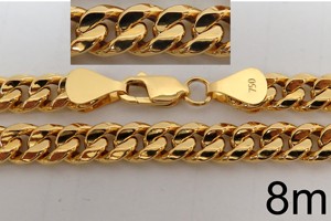 Chaîne classique de 14,59 grammes, or sterling 750, collier en or 18 carats. - Product Image 3