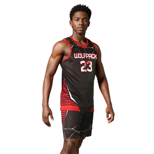 Uniforme de Baloncesto Sublimado, Conjunto de Baloncesto Sublimado Personalizado de Malla Retro, Ropa Deportiva Profesional para Hombre, Uniformes de Baloncesto - Product Image 4