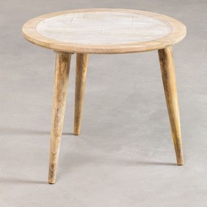 Mesa Auxiliar Vandana Amber de Madera de Mango Natural - Product Image 2