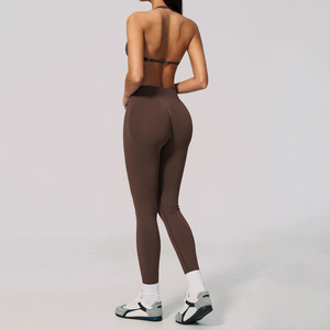 Conjunto Deportivo de 5 Piezas para Mujer: Sujetador Deportivo Sexy con Relleno, Leggings de Control de Abdomen, Ropa Deportiva sin Costuras - Product Image 2
