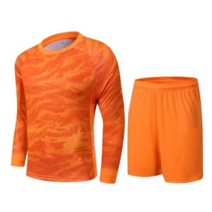 New Style Plus Size Printed Soccer Goalkeeper Uniform Long Sleeve Breathable Quick Dry Training Football Goalie Jersey Top Pant - Product Image 5