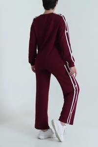 Best Women's Maternity Casual Hooded Winter Solid Quick Dry Breathable Fleece Track Suits <b>Sports</b> Training Elastic Waist Closure - Product Image 5