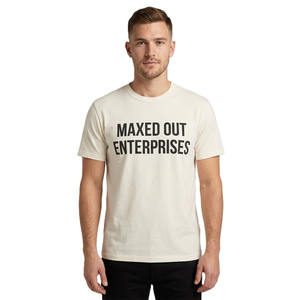 Camiseta de Hombre de Peso Pesado, Estampado Gráfico Personalizado, Manga Corta, Corte Ajustado, Informal, Verano, Algodón, Alta Densidad, OEM, ODM, Marca Privada - Product Image 2