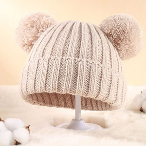 Custom Label Knitted <b>Beanie</b> Warm Winter Travel Headwear Premium Custom Logo Reversible Polyester/Cotton Common Embossed - Product Image 4