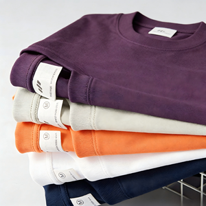 เสื้อยืดคอกลมแขนสั้นทรงปกติสำหรับผู้ชาย ผ้าเจอร์ซีย์เนื้อแน่น 240 กรัม พิมพ์ลายด้านหน้าแบบพัฟ รับผลิตแบบ OEM ODM พร้อมสกรีนโลโก้ตามสั่ง - Product Image 4