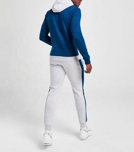 Men's Top Quality Multicolor Pullover Warm <b>Fleece</b> Hooded <b>Running</b> Jogging Suit Gym Winter Tracksuit - Product Image 3