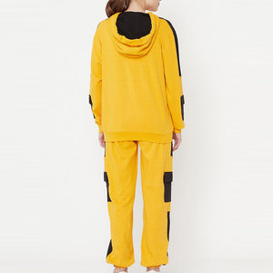 Low Moq Custom Design Women <b>Tracksuits</b> Outdoor Use Women Clothing Solid Color <b>Plain</b> <b>Tracksuit</b> - Product Image 3