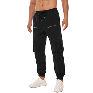 Plus Size Mens Cargo Jogger Pants Multi Pocket Regular Fit Bottoms Custom Logo Cargo Trousers For Casual Comfort - Product Image 1
