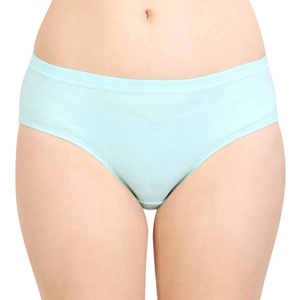Venta al por mayor directa de fábrica OEM: Bragas hipster de cintura media para mujer, de algodón/spandex, colores sólidos, con logotipo privado personalizado. - Product Image 3