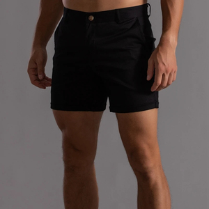 Pantalones Cortos Bermuda KATIN para Hombre, 100% Algodón, Color Sólido, Cintura con Cordón Ajustable, Resistentes al Viento, Logotipo Frontal, Estilo Urbano con Bolsillos - Product Image 4