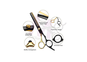 MACLURA SURGICAL Barber <b>Kit</b> Scissors Razor Stainless Steel Shears Barber Razor for Face & Body Comfortable Precise Wet <b>Shaving</b> - Product Image 5