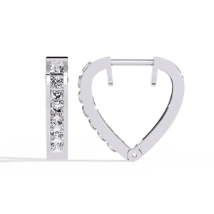 Fashion Designer Princess Cut Lab Grown Diamond 14K Gold IGI Certified <b>Earring</b> <b>Tops</b> for Gift Party & Anniversary - Product Image 5