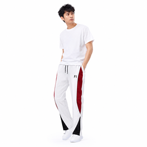 Custom Sports <b>Trousers</b> <b>Elastic</b> <b>Waist</b> Side Pocket Straight Leg Color Block Training Jogger men's pants Wholesale Bulk Supplier - Product Image 2