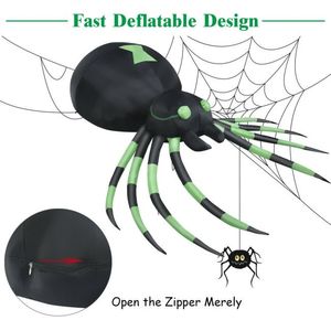 6 Feet <b>Halloween</b> <b>Inflatable</b> Spider Outdoor Holiday Yard Decorations Blow-Up Product - Product Image 3